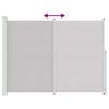 vidaXL Zložljiva stranska tenda za teraso 220x300 cm siva