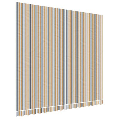 vidaXL Nadomestna tkanina za tendo večbarvne črte 4x3,5 m
