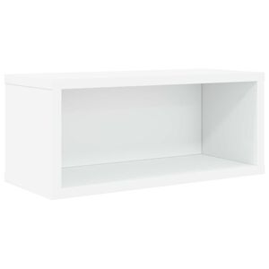 vidaXL Polica za shranjevanje CD-jev Bela 40 x 17 x 17 cm