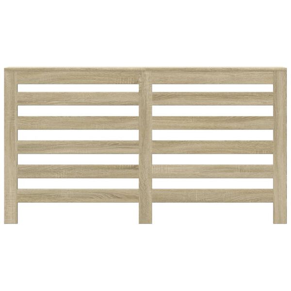 vidaXL Pokrov za radiator sonoma hrast 149x20x82 cm inženirski les