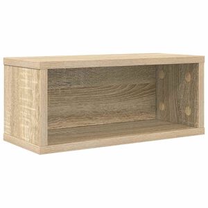 vidaXL Polica za shranjevanje CD-jev Sonoma hrast 40 x 17 x 17 cm