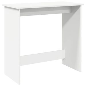 vidaXL Pisalna miza bela 80x40x75 cm iverna plo&scaron;ča