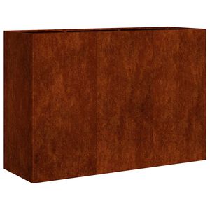 vidaXL Planter Rusty 120x40x80 cm Vremensko odporno jeklo