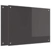 vidaXL Kuhinjski panel 2 pcs Temno siva 80 x 60 cm kaljeno steklo