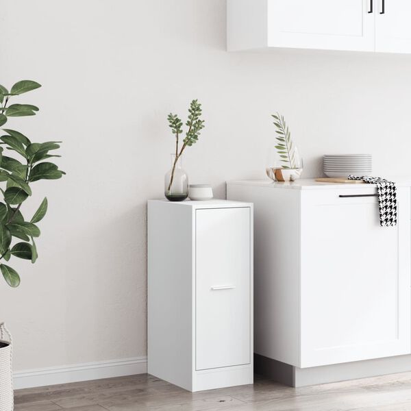 vidaXL Lekarni&scaron;ka omarica bela 30x41x77,5 cm inženirski les