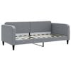 vidaXL Raztegljiva postelja svetlo siva 90x190 cm blago