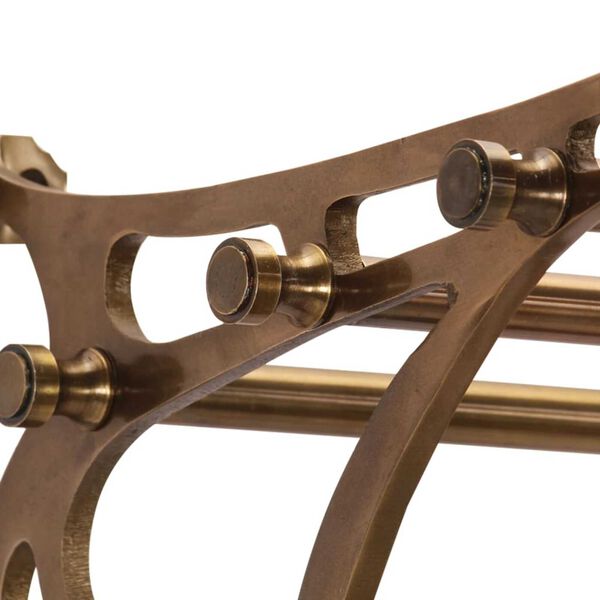 vidaXL Stensko stojalo z obešalniki za plašče aluminij