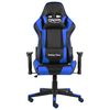 vidaXL Vrtljiv gaming stol moder PVC