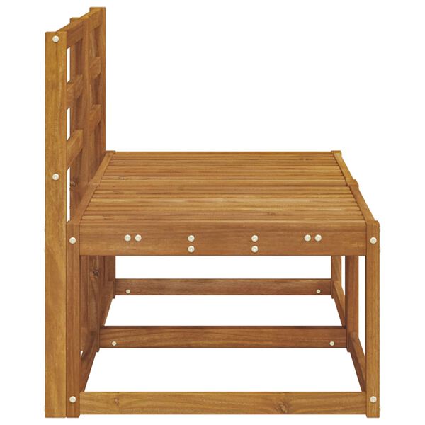 vidaXL 2 Kos Srednji zunanji kavč Masiven les akacije Naravna