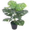vidaXL Umetna rastlina monstera v loncu 45 cm zelene barve