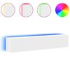 vidaXL Stenske TV omarice z LED lučkami 2 kosa bela 80x35x31 cm