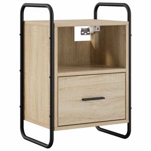 vidaXL Viseca nočna omarica Sonoma hrast 40 x 30 x 60 cm