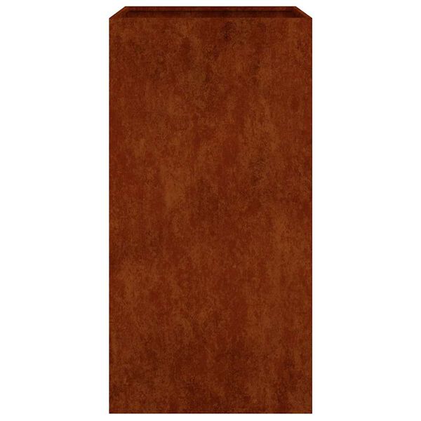 vidaXL Cvetlično korito 40x40x80 cm corten jeklo