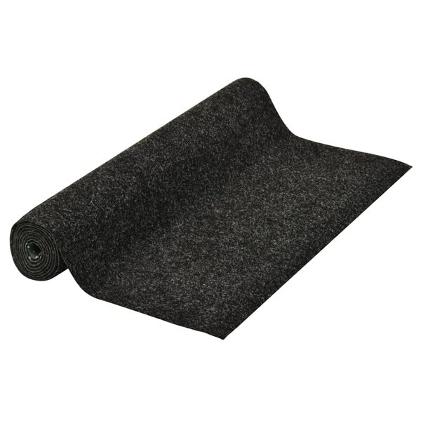 vidaXL Umetna trava s čepi 20x1 m antracitna