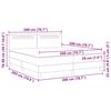 vidaXL Postelja z vzmetnico z vzmetnico Bela 200 x 200 cm Umetna koža