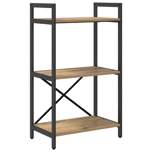 vidaXL Knjižna polica Umetni hrast 56 x 34 x 96 cm Konstruiran les