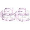 vidaXL Zunanja garnitura za sedenje 6 pcs Naravna in antracitna