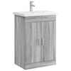 vidaXL Komplet pohi&scaron;tva za kopalnico Siva Sonoma 61 x 40 x 84,5 cm
