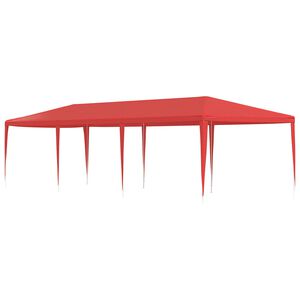 vidaXL Zabavni &scaron;otor Rdeča 900 x 300 x 255 cm PE in jeklo