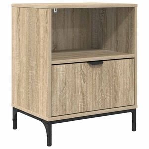 vidaXL Nočna omarica sonoma hrast 49 x 36 x 61 cm Konstruiran les