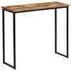 vidaXL Konzolna mizica iz trdne predelane tikovine 90x30x76 cm