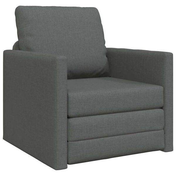 vidaXL Sofa postelja 60cm Temno siva blago
