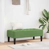 vidaXL klop z blazino Svetlo zelena 113 x 57 x 39 cm Žamet