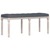 vidaXL Klop temno siva 110x40x49 cm žamet
