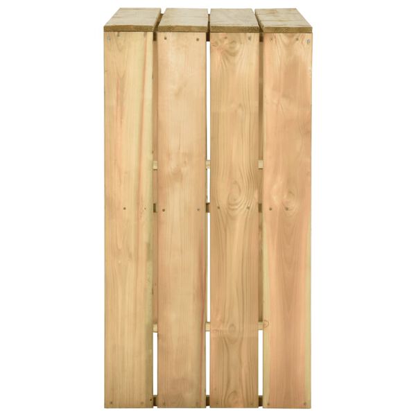 vidaXL Barska miza 100x60x110 cm impregnirana borovina