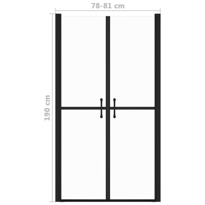 vidaXL Vrata za tuš prozorna ESG (78-81)x190 cm