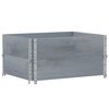 vidaXL Vrtno korito sivo 80x60 cm trdna borovina