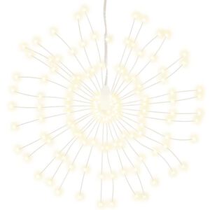 vidaXL Božična zvezdna lučka 140 LED toplo bela 17 cm