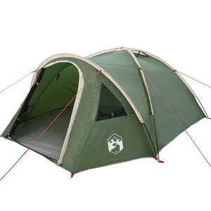 vidaXL &Scaron;otor z dome 4-osebni Vodoodporna Zelena tafeta