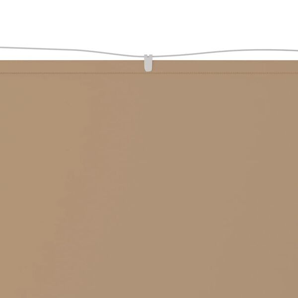 vidaXL Vertikalna markiza taupe 140x420 cm tkanina oxford
