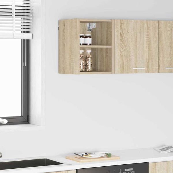 vidaXL Viseča omarica Sonoma hrast 30 x 29,5 x 40 cm Konstruiran les