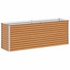 vidaXL Vrtna visoka greda 195 x 50 x 68 cm Cinkana jeklena