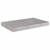 vidaXL Stenska polica betonsko siva 50x23x3,8 cm MDF