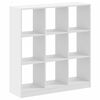 vidaXL Knjižna omara bela 102x32x108 cm inženirski les