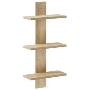 vidaXL Stenska polica Sonoma hrast 30 x 13,5 x 64,5 cm Iverna plo&scaron;ča