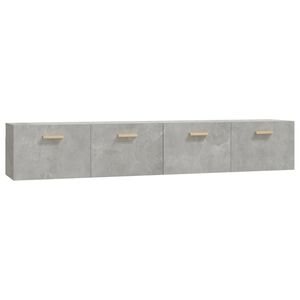 vidaXL Stenska omarica 2kosa Betonsko siva100x36,5x35cm inženirski les
