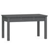 vidaXL Vrtna klop siva 80x44x45 cm trdna borovina