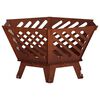 vidaXL Ogenj Rjav 60 x 53 x 30 cm Vremensko odporno jeklo