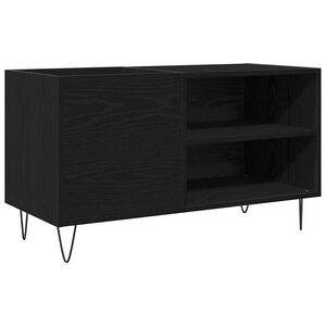 vidaXL Omara za plo&scaron;če Črna Orehovina 85 x 38 x 48 cm Inženirski les