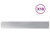 vidaXL Travnate obrobe 10 kosov 15x103 cm Pocinkano jeklo