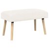 vidaXL klop Enobarvno Krem 80 x 40 x 46 cm Boucl&eacute;