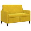 vidaXL Sofa s shrambo Rumena 122 x 78 x 87 cm Poliester