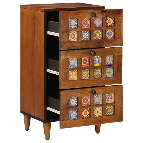 vidaXL Strani &scaron;al s predalom Oreh 40 x 33 x 75 cm Masiven les manga