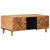 vidaXL Klubska miza Rjava 100 x 54 x 40 cm Masiven les manga