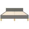 vidaXL Posteljni okvir brez vzmetnice temno siva 120x190 cm blago