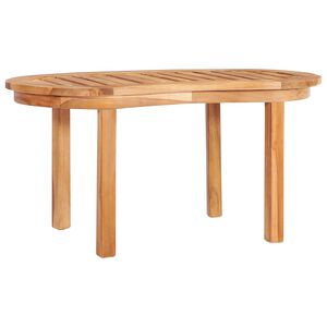 vidaXL Klubska mizica 90x50x45 cm trdna tikovina